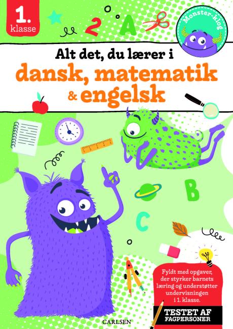 Alt det, du lærer i dansk, matematik & engelsk - 1. klasse