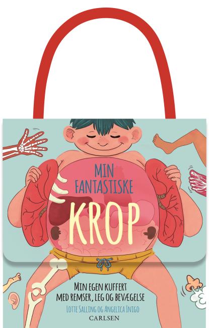 Min fantastiske krop - Min egen kuffert med remser, leg og bevægelse
