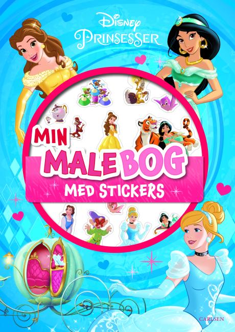 Disney Prinsesser: Malebog med klistermærker (kolli 6)