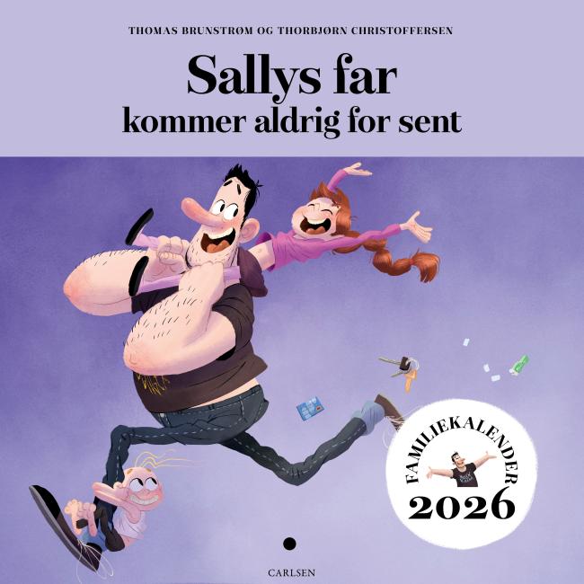 Sallys far kommer aldrig for sent - Familiekalender 2026