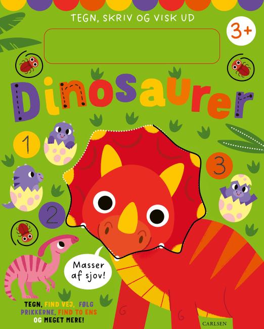 Tegn, skriv og visk ud - Dinosaurer