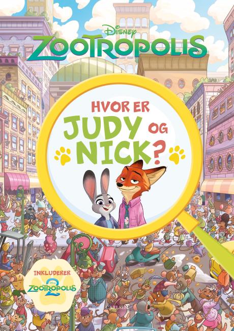 Hvor er Judy og Nick? En Zootropolis søg og find-bog